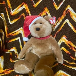 Ty Beanie Baby Holiday Bear Plush
